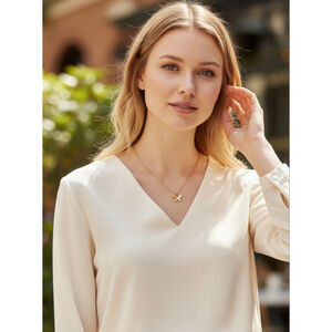 Gold Butterfly Pendant Necklace